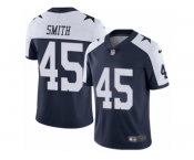 Youth Nike Dallas Cowboys #45 Rod Smith Navy Blue Throwback Alternate Vapor Untouchable Limited Player NFL Jersey