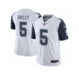 Youth Nike Dallas Cowboys #5 Dan Bailey Limited White Rush NFL Jersey