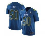Youth Nike Dallas Cowboys #50 Sean Lee Navy Stitched NFL Limited NFC 2017 Pro Bowl Jersey