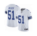 Youth Nike Dallas Cowboys #51 Kyle Wilber Vapor Untouchable Limited White NFL Jersey