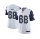 Youth Nike Dallas Cowboys #68 Doug Free Limited White Rush NFL Jersey