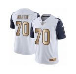Youth Nike Dallas Cowboys #70 Zack Martin Limited White Gold Rush NFL Jersey