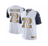 Youth Nike Dallas Cowboys #72 Travis Frederick Limited White Gold Rush NFL Jersey