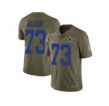 Youth Nike Dallas Cowboys #73 Joe Looney Limited Olive 2017 Salute to Service NFL Jersey