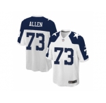 Youth Nike Dallas Cowboys #73 Larry Allen White Stitched NFL Elite Throwback Alternate jersey