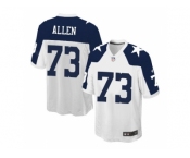 Youth Nike Dallas Cowboys #73 Larry Allen White Stitched NFL Elite Throwback Alternate jersey