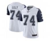 Youth Nike Dallas Cowboys #74 Bob Lilly Limited White Rush NFL Jersey
