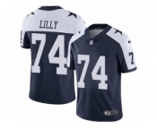 Youth Nike Dallas Cowboys #74 Bob Lilly Vapor Untouchable Limited Navy Blue Throwback Alternate NFL Jersey