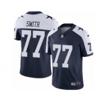 Youth Nike Dallas Cowboys #77 Tyron Smith Vapor Untouchable Limited Navy Blue Throwback Alternate NFL Jersey