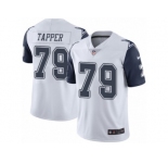 Youth Nike Dallas Cowboys #79 Charles Tapper Limited White Rush NFL Jersey