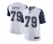 Youth Nike Dallas Cowboys #79 Charles Tapper Limited White Rush NFL Jersey