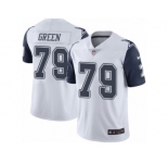 Youth Nike Dallas Cowboys #79 Chaz Green Limited White Rush NFL Jersey
