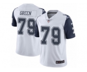 Youth Nike Dallas Cowboys #79 Chaz Green Limited White Rush NFL Jersey