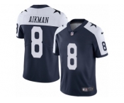 Youth Nike Dallas Cowboys #8 Troy Aikman Vapor Untouchable Limited Navy Blue Throwback Alternate NFL Jersey