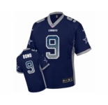 Youth Nike Dallas Cowboys #9 Tony Romo Elite Navy Blue Drift Fashion NFL Jersey