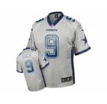 Youth Nike Dallas Cowboys #9 Tony Romo Grey Stitched NFL Elite Drift Fashion Jersey