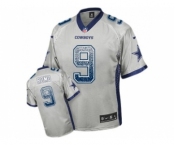 Youth Nike Dallas Cowboys #9 Tony Romo Grey Stitched NFL Elite Drift Fashion Jersey