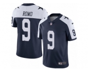 Youth Nike Dallas Cowboys #9 Tony Romo Vapor Untouchable Limited Navy Blue Throwback Alternate NFL Jersey