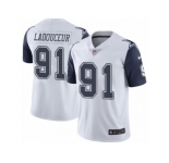 Youth Nike Dallas Cowboys #91 L. P. Ladouceur Limited White Rush NFL Jersey