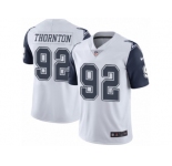 Youth Nike Dallas Cowboys #92 Cedric Thornton Limited White Rush NFL Jersey