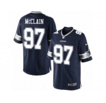 Youth Nike Dallas Cowboys #97 Terrell McClain Limited Navy Blue Team Color NFL Jersey