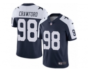 Youth Nike Dallas Cowboys #98 Tyrone Crawford Vapor Untouchable Limited Navy Blue Throwback Alternate NFL Jersey
