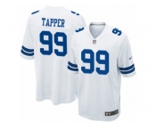 Youth Nike Dallas Cowboys #99 Charles Tapper Game White NFL Jersey