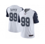 Youth Nike Dallas Cowboys #99 Charles Tapper Limited White Rush NFL Jersey