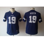 nike youth nfl dallas cowboys #19 austin blue[nike]