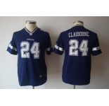 nike youth nfl dallas cowboys #24 claiborne blue[nike]