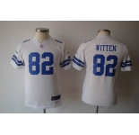 nike youth nfl dallas cowboys #82 witten white[nike]