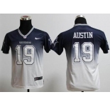 nike youth nfl jerseys dallas cowboys #19 austin blue-white[nike drift fashion][second version]