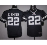 nike youth nfl jerseys dallas cowboys #22 e.smith blue [nike]