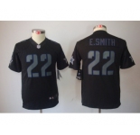 nike youth nfl jerseys dallas cowboys #22 e.smitth black[nike impact limited]