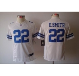 nike youth nfl jerseys dallas cowboys #22 e.smitth white[nike limited]