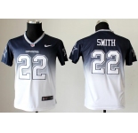 nike youth nfl jerseys dallas cowboys #22 smith blue-white[nike drift fashion][second version]