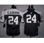 nike youth nfl jerseys dallas cowboys #24 claiborne blue thankgivings[nike]
