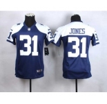 nike youth nfl jerseys dallas cowboys #31 jones blue[nike thankgivings]
