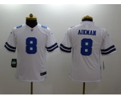 nike youth nfl jerseys dallas cowboys #8 aikman white[nike limited]