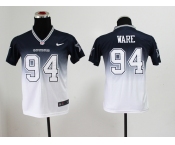 nike youth nfl jerseys dallas cowboys #94 ware blue-white[nike drift fashion][second version]