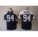 nike youth nfl jerseys dallas cowboys #94 ware blue[nike limited throwback]