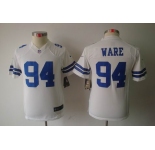 nike youth nfl jerseys dallas cowboys #94 ware white[nike limited]