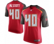 Men's Nike Tampa Bay Buccaneers #40 Mike Alstott Game Red Team Color NFL Jersey