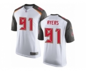 Men's Nike Tampa Bay Buccaneers #91 Robert Ayers Game White NFL Jersey