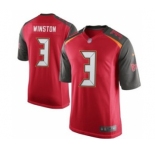 nike nfl jerseys tampa bay buccaneers #3 winston red[game]