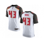 Men Nike Tampa Bay Buccaneers #43 T.J. Ward Elite White NFL Jersey