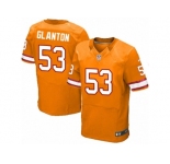Men Nike Tampa Bay Buccaneers #53 Adarius Glanton Elite Orange Glaze Alternate NFL Jersey