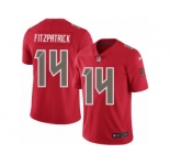 Men's Nike Tampa Bay Buccaneers #14 Ryan Fitzpatrick Elite Red Rush NFL Jersey