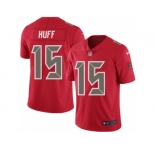 Men's Nike Tampa Bay Buccaneers #15 Josh Huff Elite Red Rush NFL Jersey