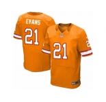 Men's Nike Tampa Bay Buccaneers #21 Justin Evans Elite Orange Glaze Alternate NFL Jersey